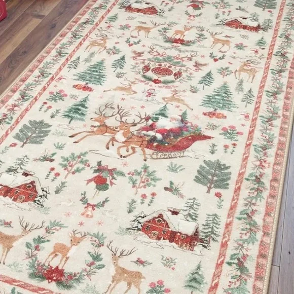 Christmas 2x8 Runner Rug - Picture 2 of 2